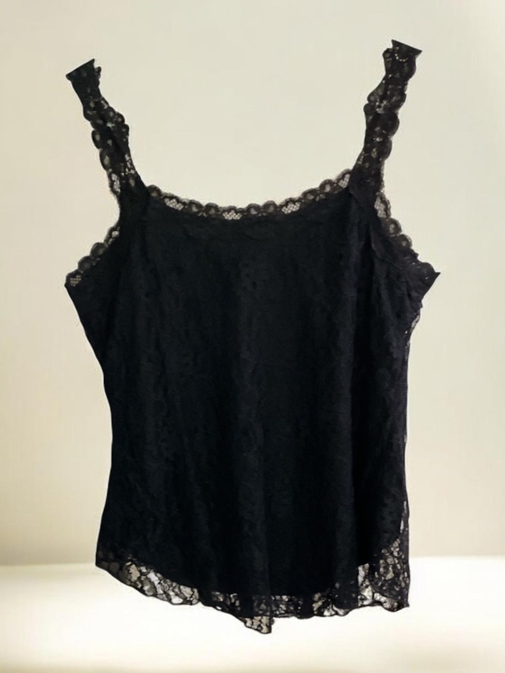 Studio 1940 Black Lace Top - Juniors Large - Picture 2 of 11